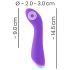 Vibrador G-punto recargable, lila y resistente al agua