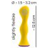 Vibrador anal amarillo You2Toys, recargable y resistente al agua.