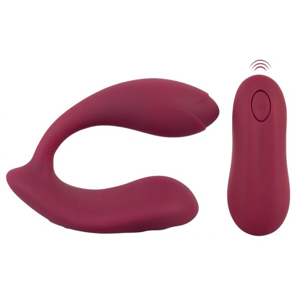 Vibrador portátil Rosenrot rojo recargable con control remoto