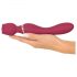 Masajeador vibrador Rosa Roja - recargable (rojo)