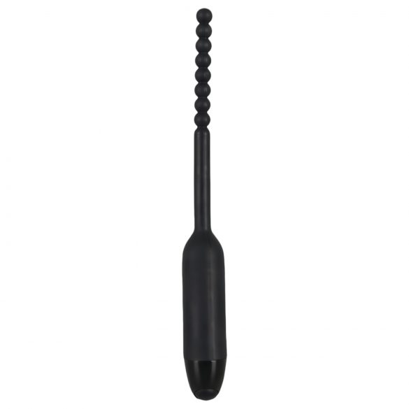 Vibrador You2Toys Pearl - úretra con perlas 0,8 cm (negro)