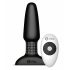 b-Vibe - Vibrador anal negro con cuentas giratorias recargable