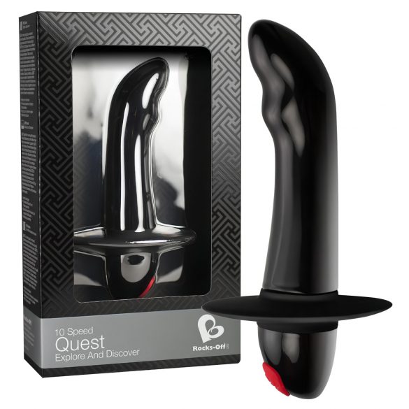 Quest - Vibrador de próstata para principiantes con 10 ritmos (negro)