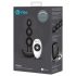 b-Vibe - Plug anal recargable con triple esferas (negro)