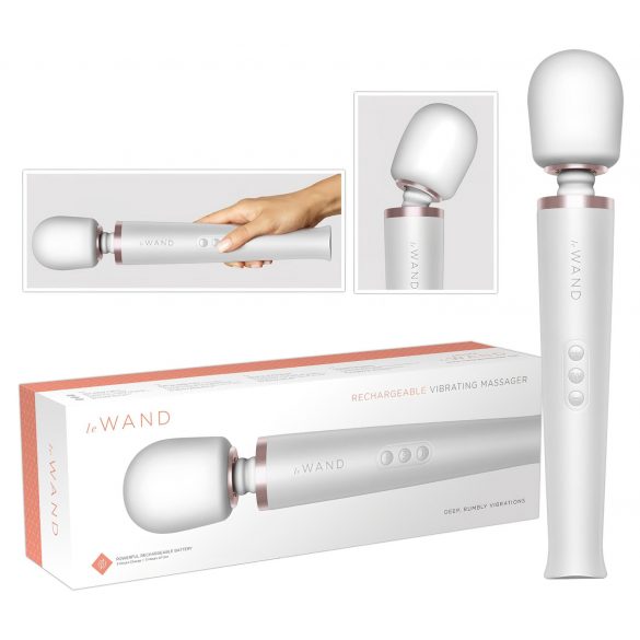 le Wand - elegante vibrador recargable (blanco)