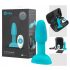 b-Vibe Rimming - Vibrador Anal con Perlas Giratorias (Turquesa)