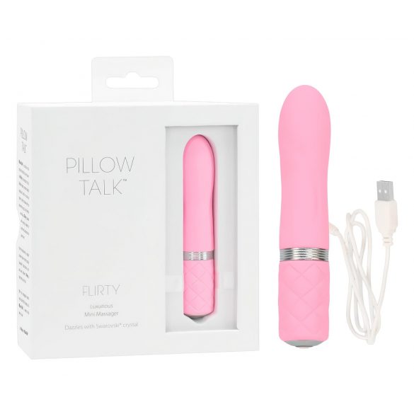 Pillow Talk Flirty - vibrador recargable (rosa)