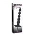 Black Velvet - vibrador anal de 5 perlas recargable (negro)