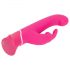 Happyrabbit Punto G - vibrador rosa con brazo estimulador, resistente al agua