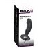 Black Velvet - vibrador anal con pene, recargable (negro)