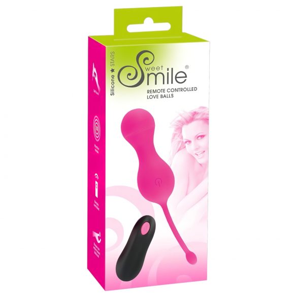 Bolas de Amor SMILE - huevo vibrador inalámbrico (rosa)