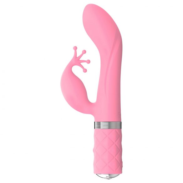 Pillow Talk Kinky - vibrador recargable de punto G con dos motores (rosa)