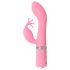 Pillow Talk Kinky - vibrador recargable de punto G con dos motores (rosa)