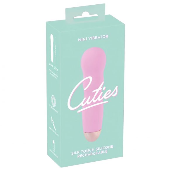 Rosa Cutie - Mini vibrador ondulado recargable (rosa)