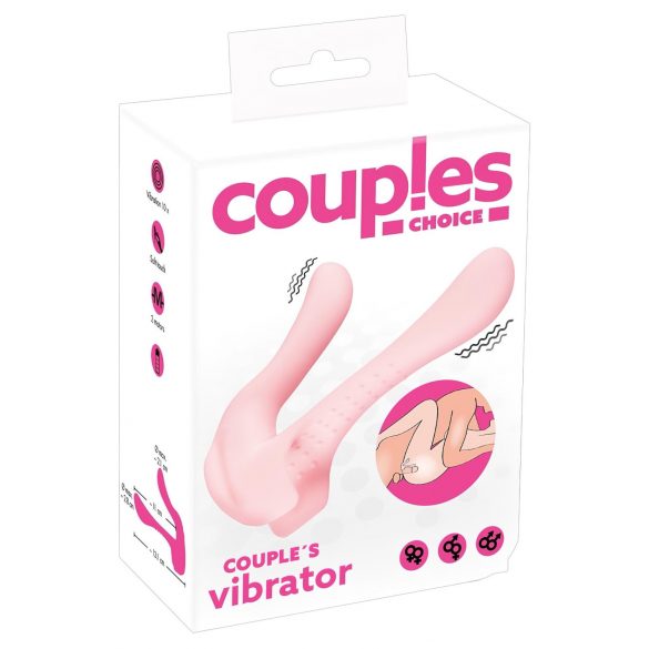 Elección de Pareja - Vibrador dual para parejas (rosa claro)