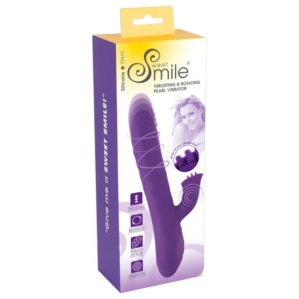 Smile Pearl - Vibrador empuje perlado (lila)