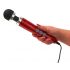 Doxy Die Cast 3 Wand - masajeador vibrador rojo (con cable)