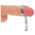 You2Toys Loop - vibrador metálico glande (plateado-azul)