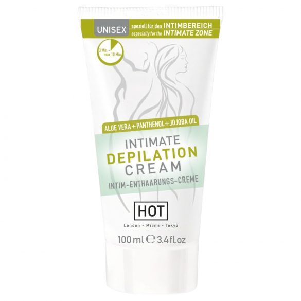 HOT Intimate - Crema íntima depilatoria con espátula (100ml)