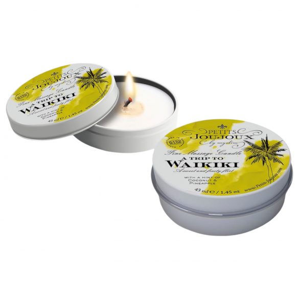 Petits Joujoux Waikiki - Vela de Masaje - Coco y Piña (43 ml)