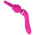 Solitaria - Masajeador 2 en 1 y vibrador G-spot con cabezales intercambiables (rosa)