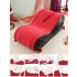 Almohada Mágica - Mobiliario BDSM inflable con esposas - grande (rojo)