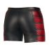 Boxer negro con cremalleras y detalles rojos - M