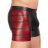 Boxer negro con cremalleras y detalles rojos - L