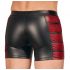 Boxer negro con cremalleras y detalles rojos - L