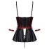 Conjunto Brillante y Esposas Cottelli Bondage (Negro-Rojo) - M