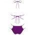 Obsessive Balitta - bikini brillante con cuello halter (lila) - M