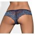 Obsessive Auroria - Bow Embroidered Women's Panties (Blue) - L/XL