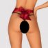 Obsessive Tienesy - tanga con lazo (negro-rojo) - L/XL