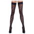 Cottelli Legwear - Medias Altas Estampado de Leopardo (Negro)