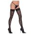 Cottelli Legwear - Medias Altas Estampado de Leopardo (Negro)