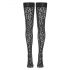 Cottelli Legwear - Medias Altas Estampado de Leopardo (Negro)