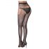 Cottelli Legwear - Medias de red abiertas y brillantes - negro (S-L)