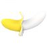 Lonely - vibrador plátano recargable y sumergible (amarillo-blanco)