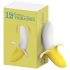 Lonely - vibrador plátano recargable y sumergible (amarillo-blanco)