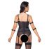 Cottelli Bondage - Top con Correas, Esposas y Tanga (Negro) - M