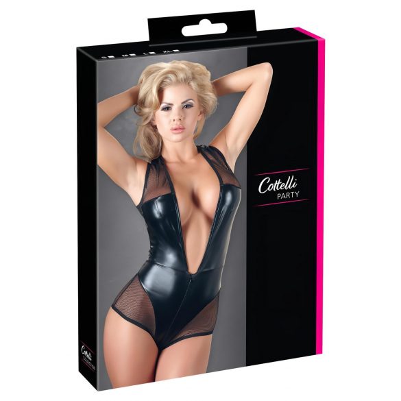 Cottelli - Body de Red Brillante (Negro) - XL