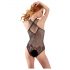 NO:XQSE - Body de red floral con cuello, negro (S-L)