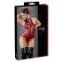 Cottelli Party - Body sin mangas brillante con cremallera (rojo) - L