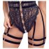 Cottelli - Body sexy abierto con tirantes (negro)