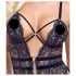 Cottelli - Body sexy abierto con tirantes (negro) - M