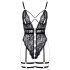 Cottelli - Body sexy abierto con tirantes (negro) - M