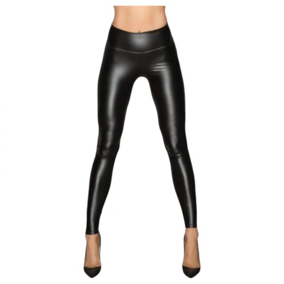 Noir - leggings largos y brillantes (negro) - M