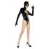 Black Velvet - Body Batwoman de manga larga (negro) - M