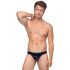 Black Level - clásico tanga masculino de laca (negro) - M