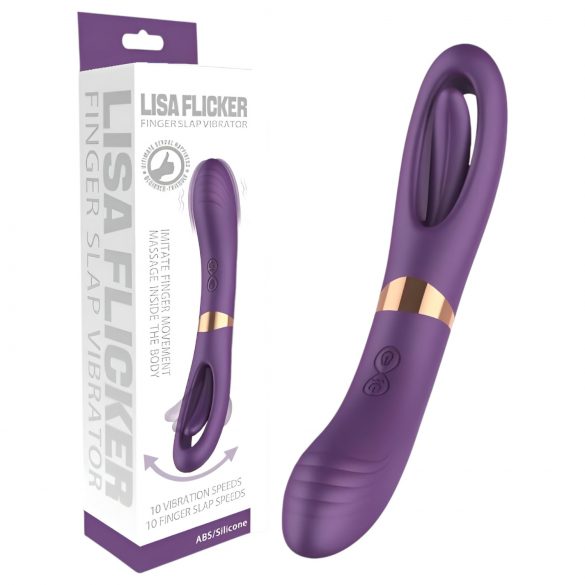 Doble Placer: vibrador con lengua recargable 2en1 (lila)